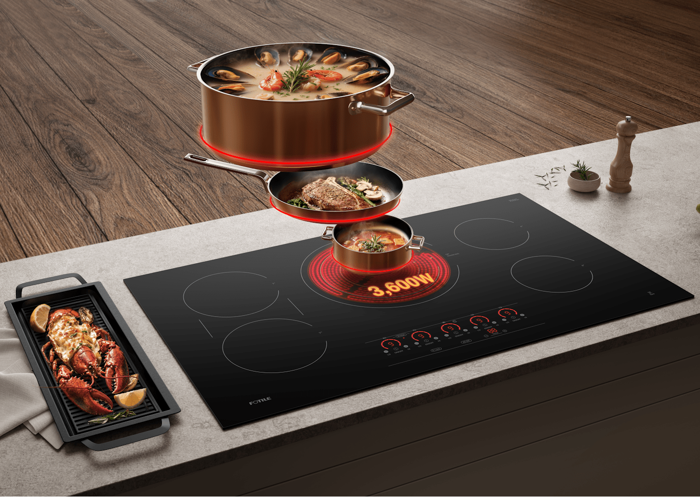 3,600W Power. 12” Versatility 3,600W Power. 12” Versatility