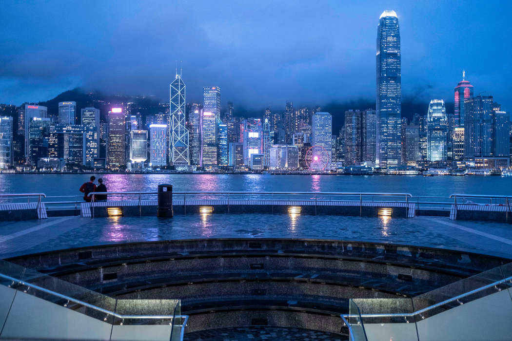 尖沙咀地区。该地区在2019年发生了多次抗议活动。